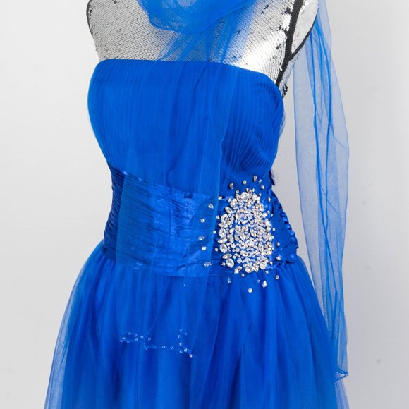 NWT Royal Blue Embellished Convertible Dress - sz 18 - Picture 4 of 8